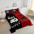 thumbnail image 4 of Erosebridal Ensemble de Literie Camping Heureux Simple, Couette Véhicule Récréatif, Décoration de Chambre Vintage, Réversible, Léger, 2 Pcs, 4 of 7