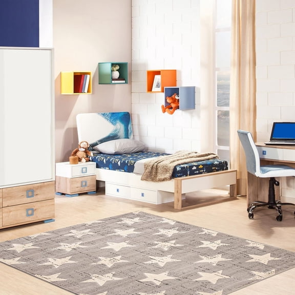 ECARPET Kids Room, Nursery, Playroom, Bedroom Area Rug, Angel Collection