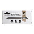 thumbnail image 5 of Moustache® Stylos Gel Rétractables, Pointe de 0,5 mm, Encre Noire, Lot de 12, 5 of 5