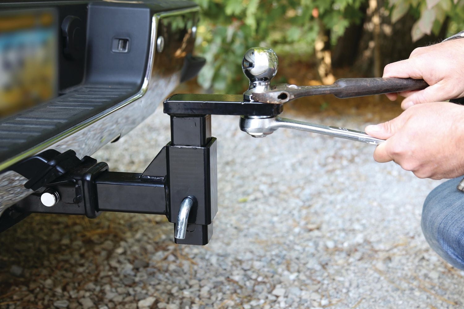 Towsmart Adjustable Ball Mount w/clip & QuickRelease Pin