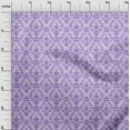 thumbnail image 3 of oneOone Georgette Viscose Dusty Violet Fabric Damask Craft Projects Decor Fabric Printed By The Yard 42 Inch Wide, 3 of 4