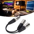 thumbnail image 3 of Audio Balanced Cable, Stable Performance XLR Female To Dual XLR Male Cable Professional Noise Suppression Double Head  For Audio Adapter Black, 3 of 8