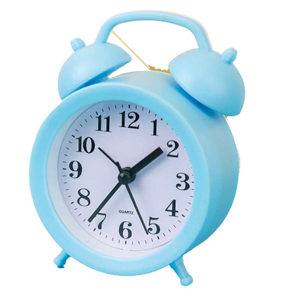 SNNROO Réveil Horloge de Bureau Précise avec Veilleuse Douce Réveil Portable pour Chambres avec Fonctionnement Silencieux