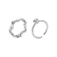 thumbnail image 2 of Up to 65% Off Irregular Ring Two-piece Index Finger Ring Personality Fashionable And Versatile Jewelry Necklace Rings Earring Jewelry on Clearance, 2 of 7