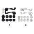 thumbnail image 3 of Becaristey 2 Pieces Aluminium Auto Side Window Crank Handle Replacement Internal Modified Upgrading Automotive Lever Accessories Silver, 3 of 6