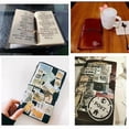 thumbnail image 3 of SIYTUAU Vintage A6 Portable Travel Notebook With Metal Bookmark Ruler Paper Material 90 Sheets Lined Journal Blue Cover Blue, 3 of 5