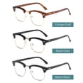 thumbnail image 3 of Anti Blue-ray Glasses Universal Blue Light Blocking Glasses Fatigue Proof Lightweight Eye Protection Glasses Black+Silver, 3 of 7