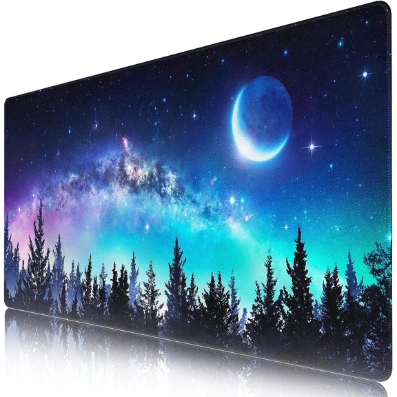 Tapis de Souris de Jeu, Tapis de Bureau avec Base Antidérapante Tapis de Souris Étendu Grande Taille TTG Clavier Souris Tapis de Bureau sur le Dessus des Bureaux pour Travail, Jeu, Bureau, Maison - Fleurs de Cerisier Japonaises (31,5 X 15,7 Po)