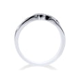 thumbnail image 3 of Men's Diamond Wedding Ring 10K White Gold High Polished Band, 3 of 3