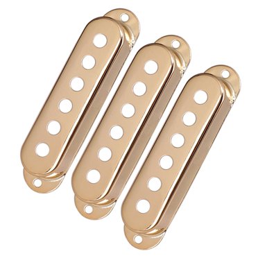 3 Pieces Single SSS Humbucker Pickup Cover Guitar Accessories Golden