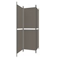 thumbnail image 2 of vidaXL 3-Panel Room Divider Anthracite 150x220 cm Fabric, 2 of 5
