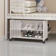 thumbnail image 1 of Grande Capacité Belle Étagère à Chaussures sous le Lit Multicouche Armoire de Rangement Domestique pour Chaussures Organisateur de Chaussures Mobile avec Roues Grand Volume Armoire de Rangement pour Chaussures d'Entrée Placard d'Entrée Liquidation, 1 of 6