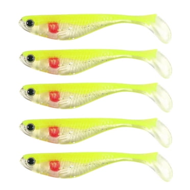 Agiferg 5Pcs Fishing Lures 8.8CM Plastic Hard Bass Baits 5 Colors Lures