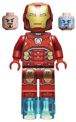 LEGO Marvel Superheroes: Iron Man Minfig with Silver Hexagon