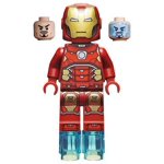 LEGO Marvel Superheroes: Iron Man Minfig with Silver Hexagon