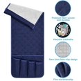 thumbnail image 4 of HLONK Sofa Armrest Organizer Non-Slip Arm Chair Bedside Caddy Storage Organizer for Recliner Couch with 5 Pockets for Cell Phone TV Remote Control Magazines, 4 of 6