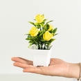 thumbnail image 2 of TIMIFIS Artificial Potted Flowers, Mini Rose Artificial Flowers In Pot, Desktop Decoration for Home Office Faux Flowers for Table Dinning Room Decoration Shelf Decor, 2 of 8