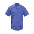 thumbnail image 1 of Gravity Threads Mens Guayabera Summer Shirt - French Blue - Small, 1 of 2