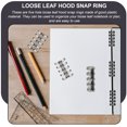 thumbnail image 2 of 10pcs Detachable Binder Circles Plastic Binder Rings Convenient Leaf Binder File Supply, 2 of 8
