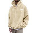 thumbnail image 1 of QIPOPIQ Men's Graphic Print Long Sleeve Drawstring Hoodie Pullover Sweatshirt Clearance, 1 of 4