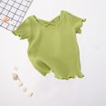 thumbnail image 4 of Birdeem 1-8 Years Girls Back Short-Sleeved T-Shirt Summer Childrens Solid Color All-Matching Casual Top, 4 of 12