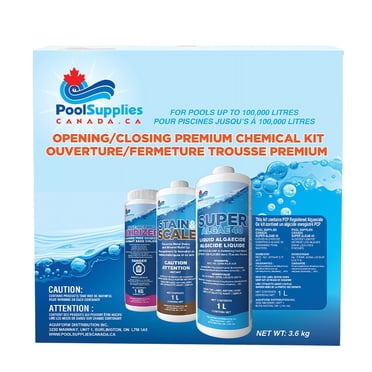Trousse de Produits Chimiques de Qualité Supérieure (100 000 L) par Pool Supplies Canada