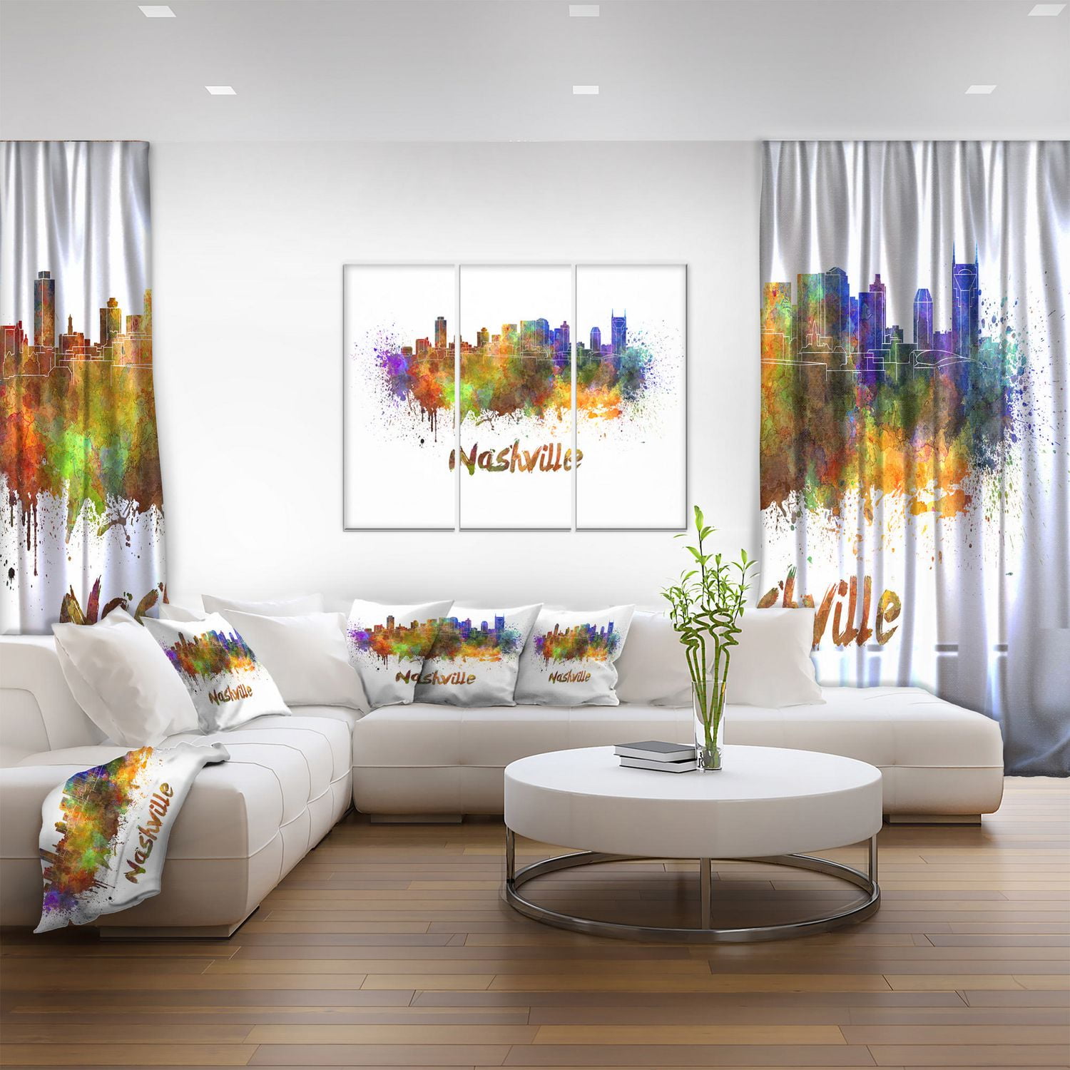 Design Art La Ligne D'Horizon De Las Vegas Art Sur Toile