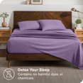 thumbnail image 3 of Bare Home Pillowcase Set - Envelope Closure - Premium 1800 Collection - Double Brushed - Ultra Soft - Queen Size, Lavender, 2 Count, 3 of 6