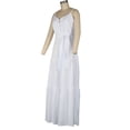 thumbnail image 4 of Bigersell Robes de Mariage pour Femmes Mariée Mode Femmes Été Bohème Sans Manches à Bretelles Col en V Bandage Fête Plage Robe Femmes Coupe Évasée Style 32633, Robes Femme Longueur Genou Blanc TG, 4 of 9