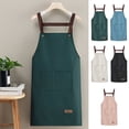 thumbnail image 1 of PVC Kitchen Apron with Phone Pocket | Waterproof, Oil-Resistant & Machine Washable | H-Strap Design | Multiple Colors Available | Ideal for Cooking, Baking & Kitchen Work | 85x65cm/33.4x25.5in, 1 of 6