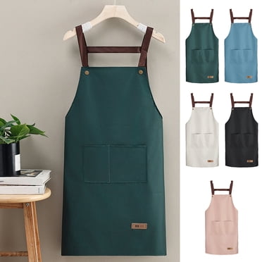 Tablier de Cuisine en PVC avec Poche pour Téléphone / Imperméable, Résistant à l'Huile et Lavable à la Machine / Design à Courroie en H / Plusieurs Couleurs Offertes / Idéal pour la Cuisine, la Pâtisserie et le Travail en Cuisine / 85x65 Cm/33.4x25.5 Po
