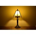 thumbnail image 2 of Tiffany Style Table Lamp Dragonfly Desk Lamp Bronze Stained-Glass 14.5'' Height, 2 of 4