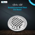 thumbnail image 2 of MARINE CITY Round Louvered Vent, 304 Grade Stainless Steel, 5 Inches, Durable and Weather-Resistant, for Kitchen, Bathroom, Study Room, Roofing, Soffit Vents, Yachts, Caravan (Pack of 1), 2 of 7