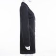 thumbnail image 3 of Manteaux Blazer Longs Unis Formels pour Femmes à Double Boutonnage, Col à Revers, Blazer à Boutons Dorés, Blazers de Bureau pour Femme, 3 of 5