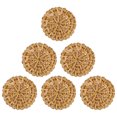 thumbnail image 3 of Weiweiguan 6Pcs Rattan Woven Charms Simple Round Earring Pendants Jewelry Making Ornaments, 3 of 6