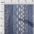 thumbnail image 2 of oneOone Silk Tabby Blue Fabric Mix Block Pattern Craft Projects Decor Fabric Printed By The Yard 42 Inch Wide, 2 of 4