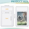 thumbnail image 2 of Étui Protecteur pour Cartes à Collectionner en Acrylique Transparent, Porte-Cartes de Baseball avec Position d'Étiquette, Pochettes Rigides, Petite Boîte de Rangement Robuste pour Collectionneur Standard, Sport, Qualité de Jeu (2 Pcs), 2 of 7
