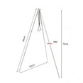 thumbnail image 2 of Bgsha Outdoor Camping Tripod Hanging Rack Picnic Barbecue Bracket Black Silver, 2 of 10