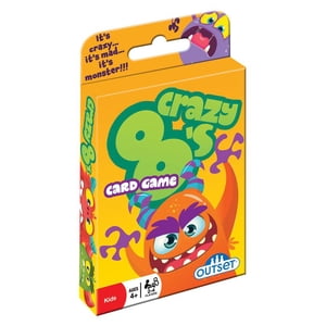 Crazy 8s Jeu de cartes Le jeu classique de masse Mayhem contient 36 OverSized Cartes pour 2 à 4 Âges des joueurs 4 et vers le haut