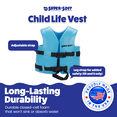 thumbnail image 3 of TRC Recreation Super Soft Child Life Jacket Vest, Small, Marina Blue, 3 of 7