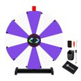 thumbnail image 1 of WinSpin 24" Display Prize Wheel Purple & White DIY Tabletop 12 Slots Modular Custom Spinning Wheel for Pop Up Trade Show, 1 of 8