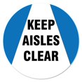 thumbnail image 1 of SignMission FD-2-C-16-99985 Coronavirus Vinyl Decal - Keep Aisle Clear, 1 of 1