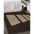 thumbnail image 3 of Ahgly Company Tapis d'Intérieur Ronds Transitionnels Bruns Lavables à la Machine, 8 Pieds Rond, 3 of 7