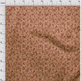 thumbnail image 3 of oneOone Georgette Viscose Medium Yellow Fabric Floral & Texture Sewing Craft Projects Fabric Prints By Yard 42 Inch Wide, 3 of 4