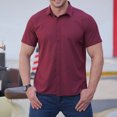thumbnail image 2 of Birdeem Chemises pour Hommes Hommes Mode Affaires Col Rabattu Bouton Col Rabattu Poche Chemise à Manches Courtes Blouse, 2 of 12