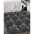 thumbnail image 3 of Ahgly Company Tapis d'Intérieur Lavables à la Machine, Ronds, Noirs, 6' Ronds, 3 of 7