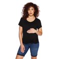 thumbnail image 2 of Paisley Sky Maternity Short Sleeve Tunic Tee, 2 of 6