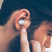 Meitianfacai Earbuds Headphones LED Digit Display, Deep Bass Stereo and Noise Cancelling Ear Waterproof Earphones