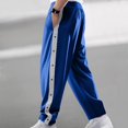 thumbnail image 1 of EOYWHK Work Pants Men Quick Drying Gym Pants Casual Athletic Breasted Loose Straight Leg Wide Button Pants, 1 of 9