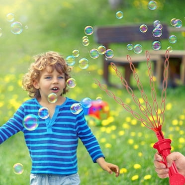 EGNMCR 35 Holes Bubble Wand Toy 35 Hole Smiling Face Bubble Stick With Bubble Refill 2024 New Children's Bubble Wand Toy 20ml Bubble Machine
